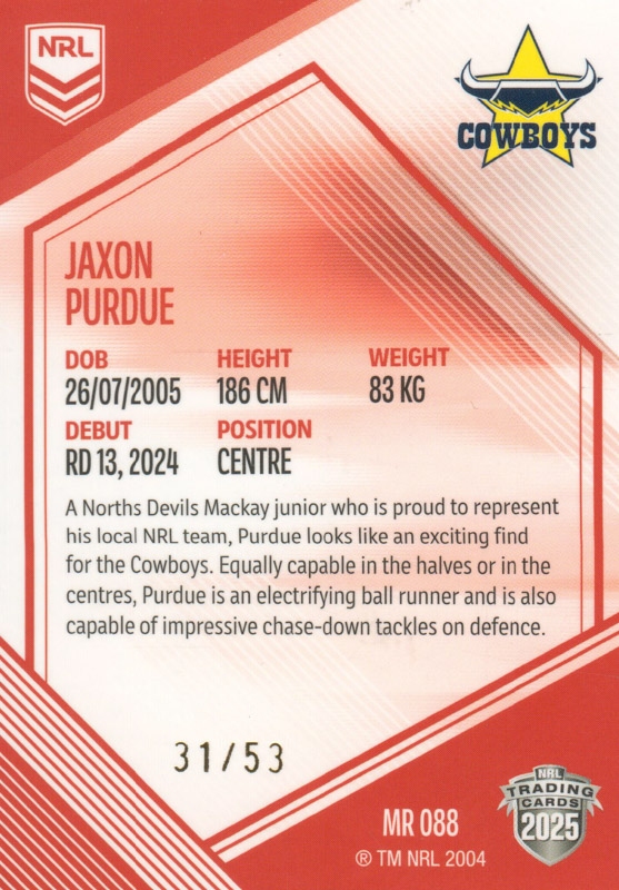 Jaxon Purdue back