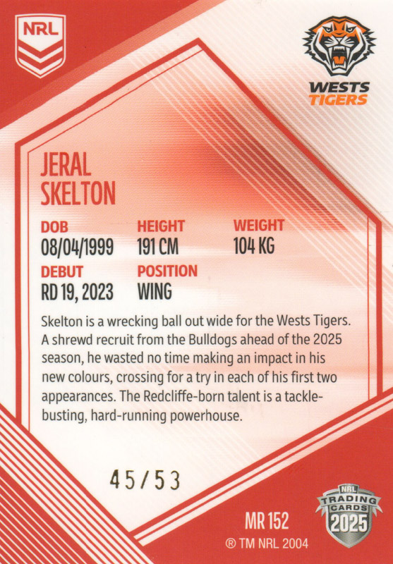 Jeral Skelton back