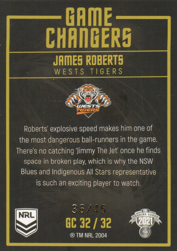 James Roberts back