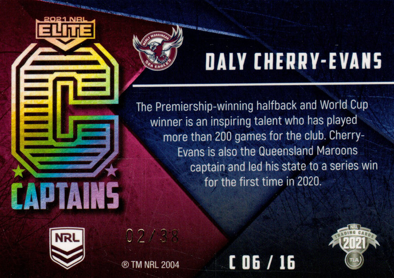 Daly Cherry-Evans back