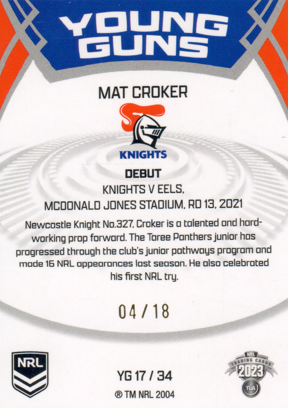 Matt Croker back