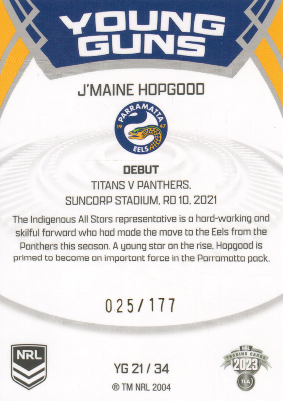 J'maine Hopgood back