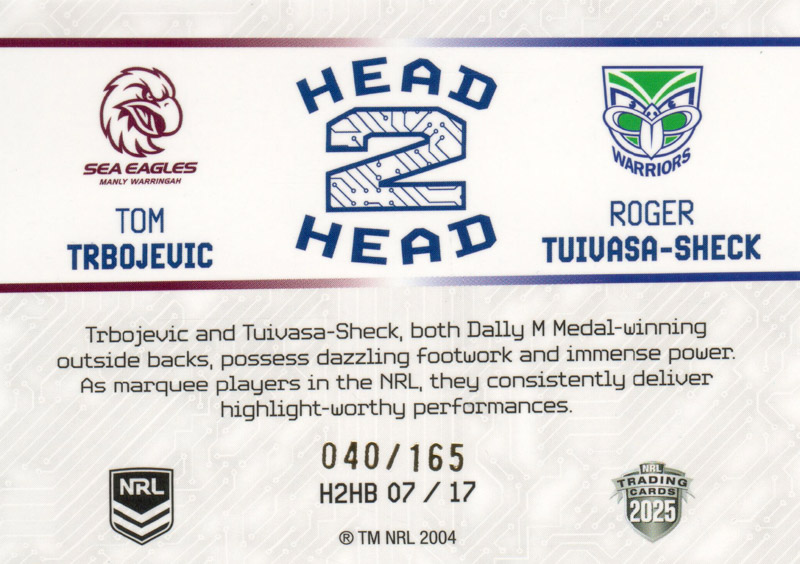 Tom Trbojevic & Roger Tuivasa-Sheck back