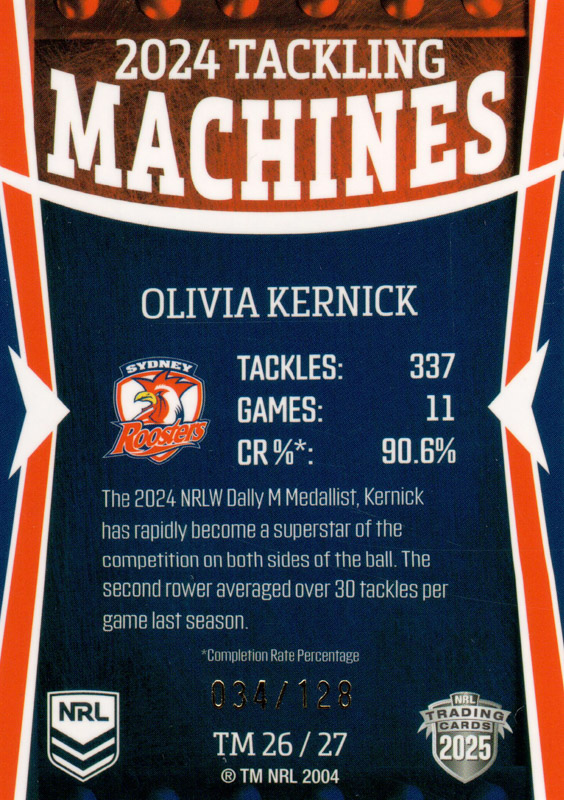 Olivia Kernick back
