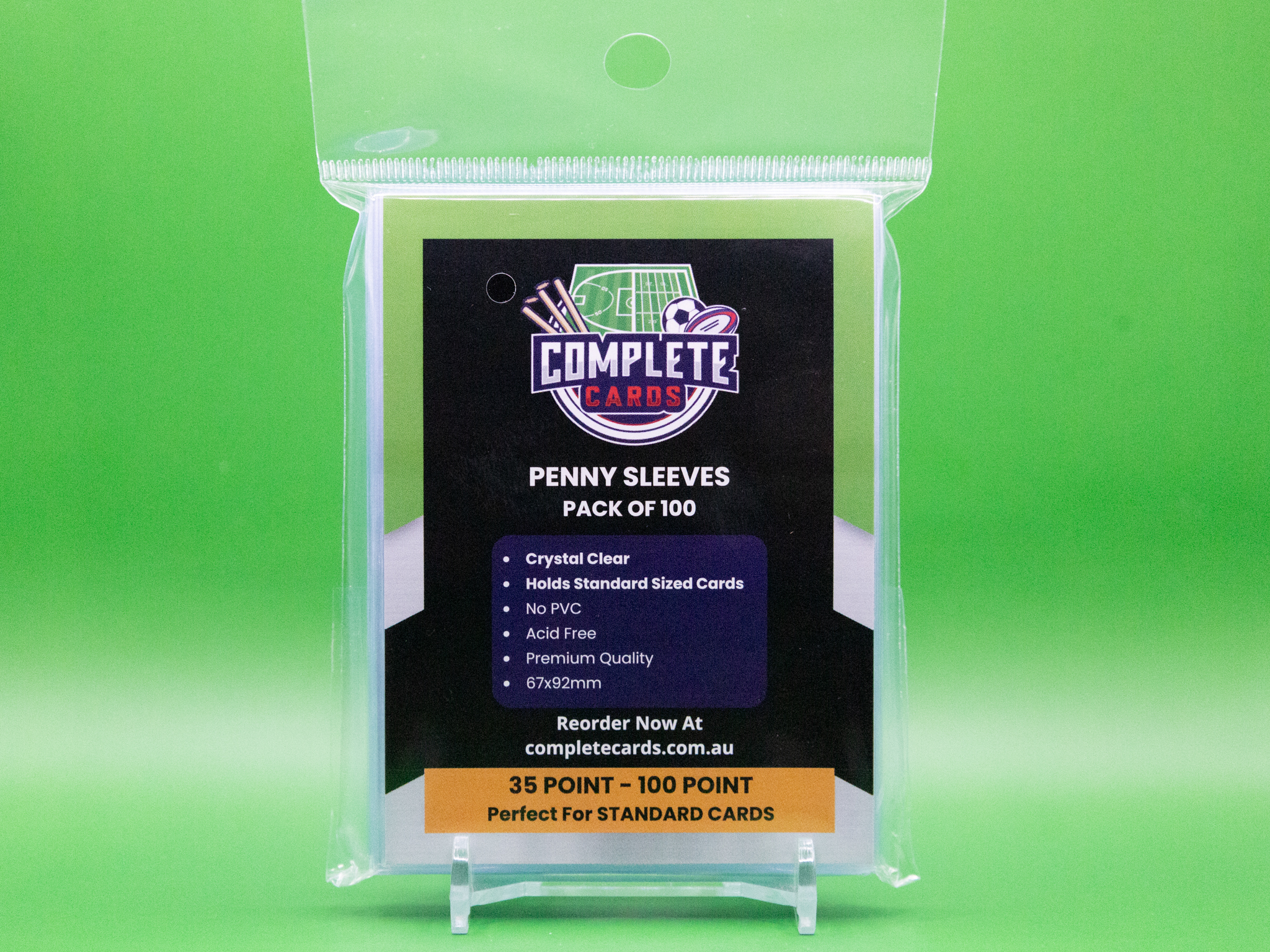 Complete Cards Penny Sleeves back