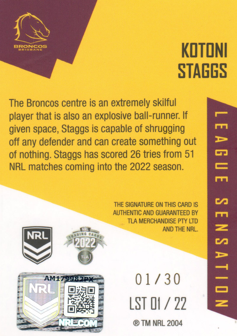 Kotoni Staggs back