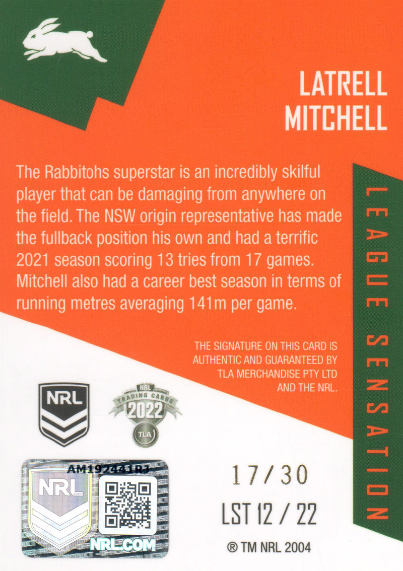 Latrell Mitchell back
