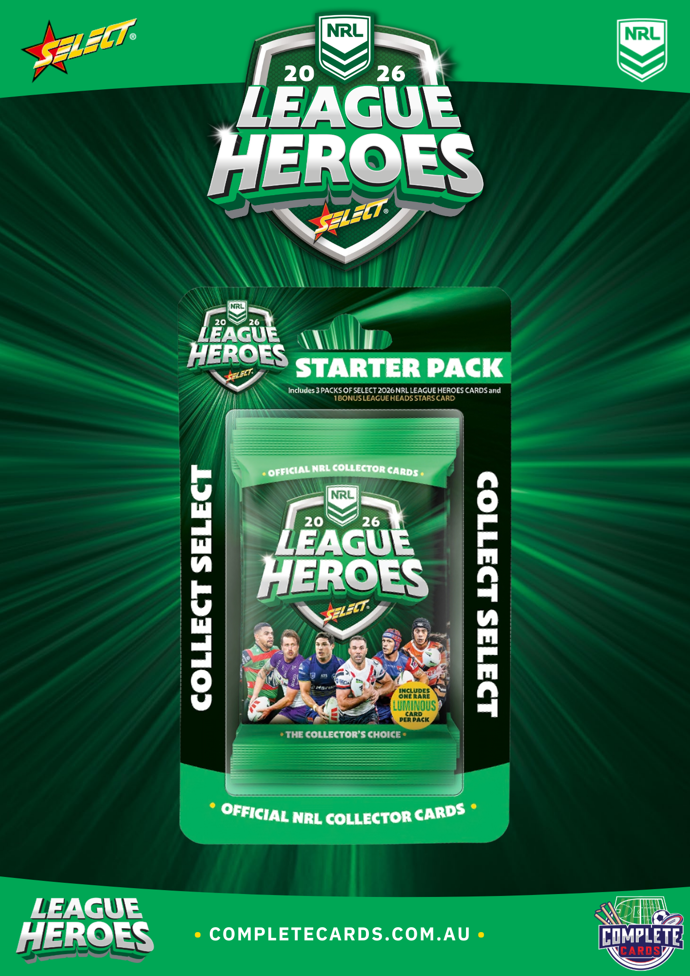 2026 NRL Select League Heroes - Starter Pack
