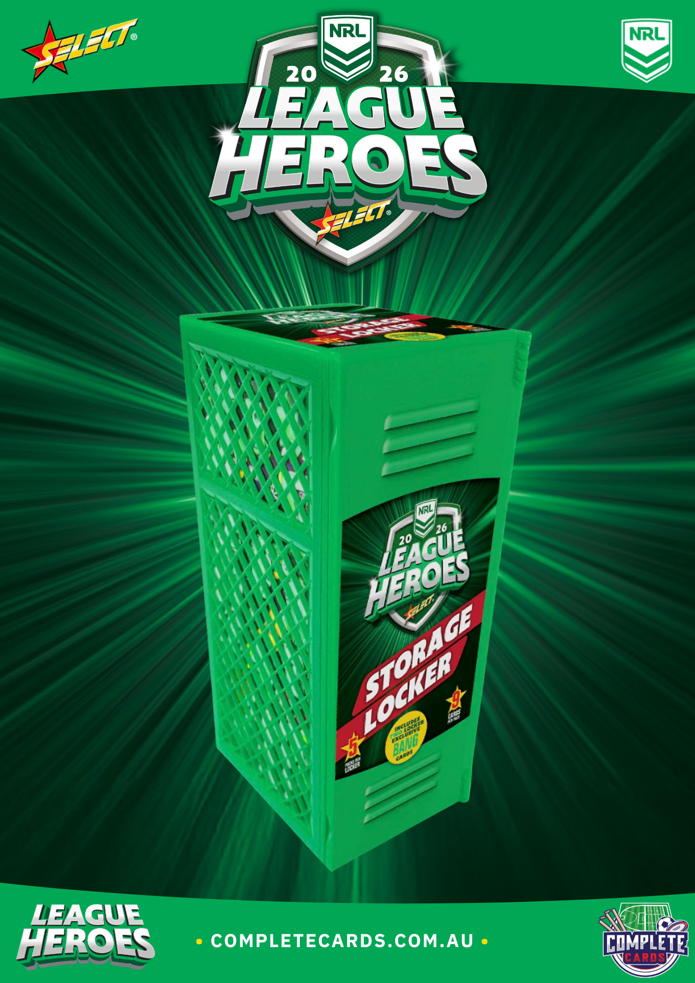 2026 NRL Select League Heroes - Blaster Storage Locker