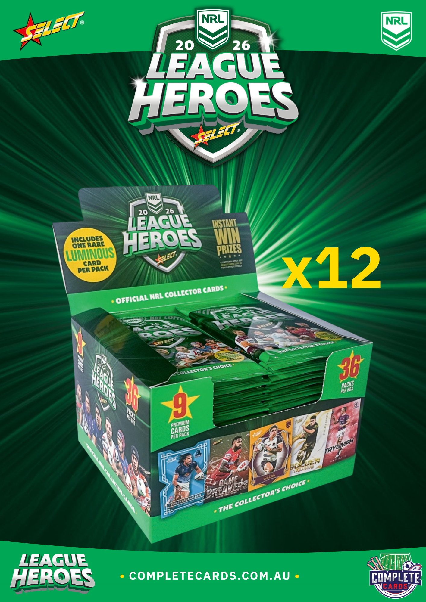 2026 NRL Select League Heroes - Case