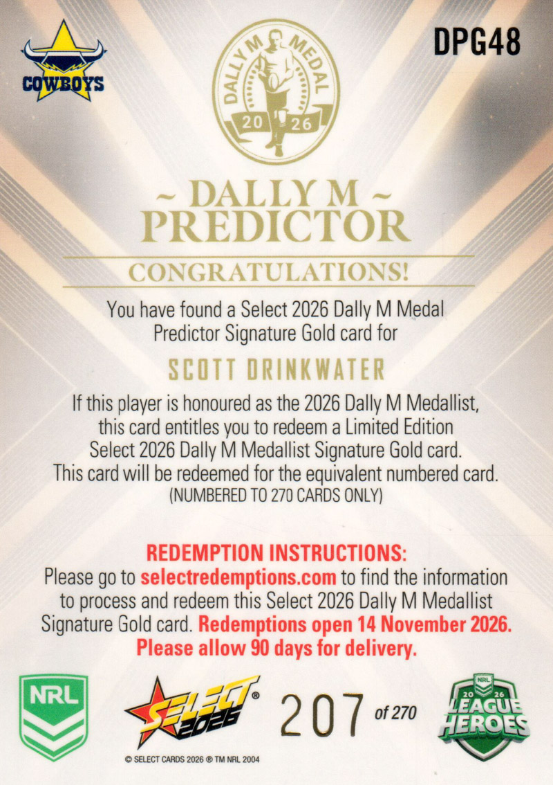 Scott Drinkwater back