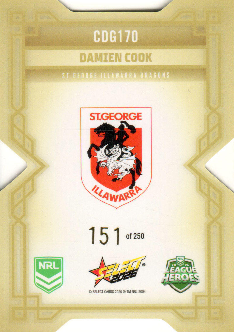 Damien Cook back