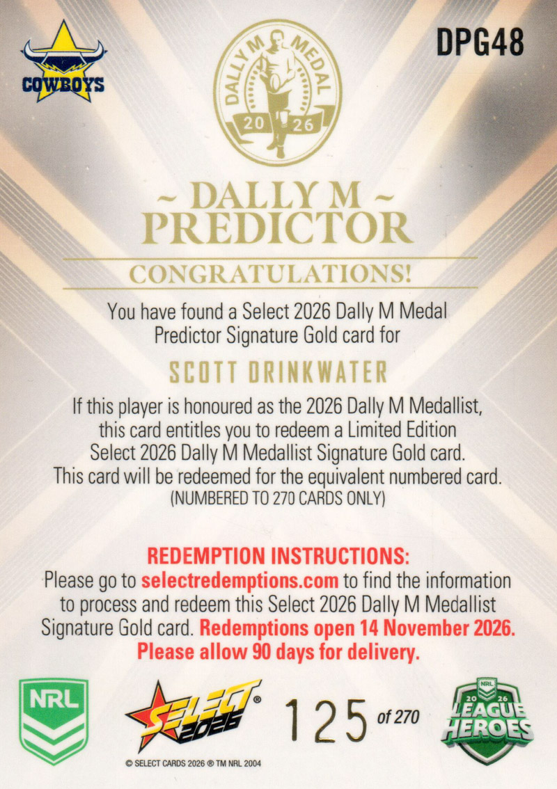 Scott Drinkwater back