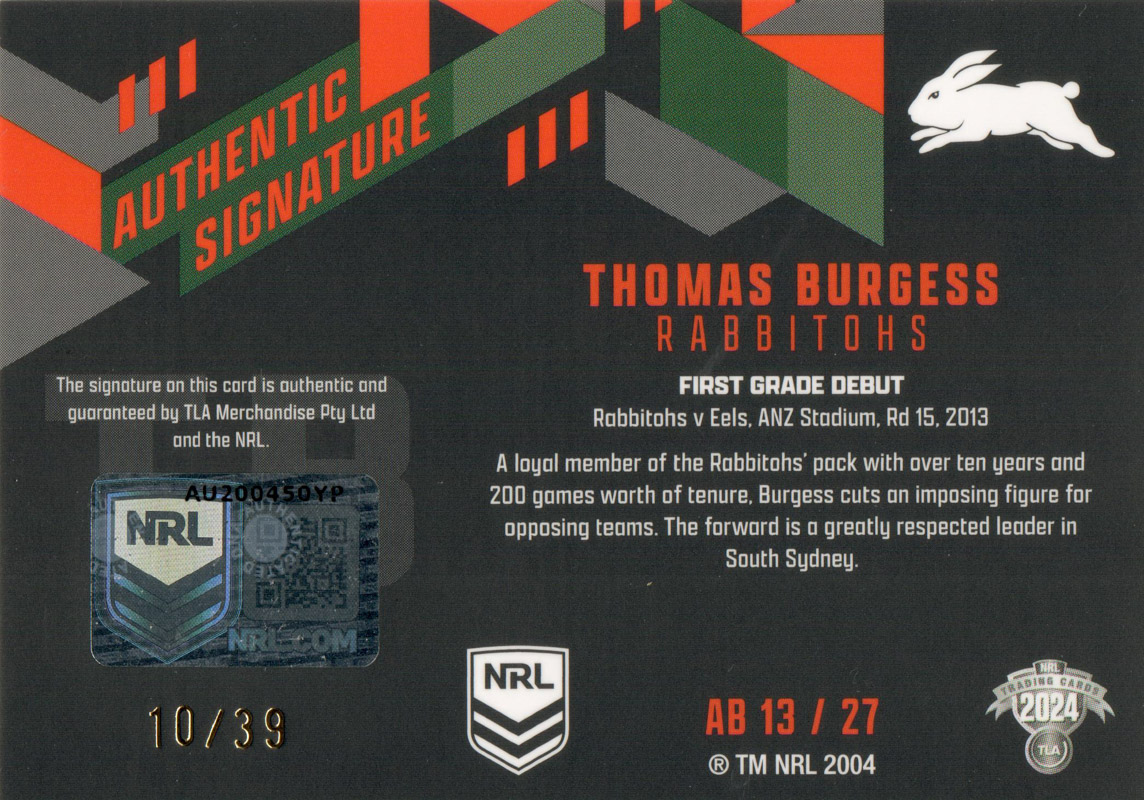 Thomas Burgess back