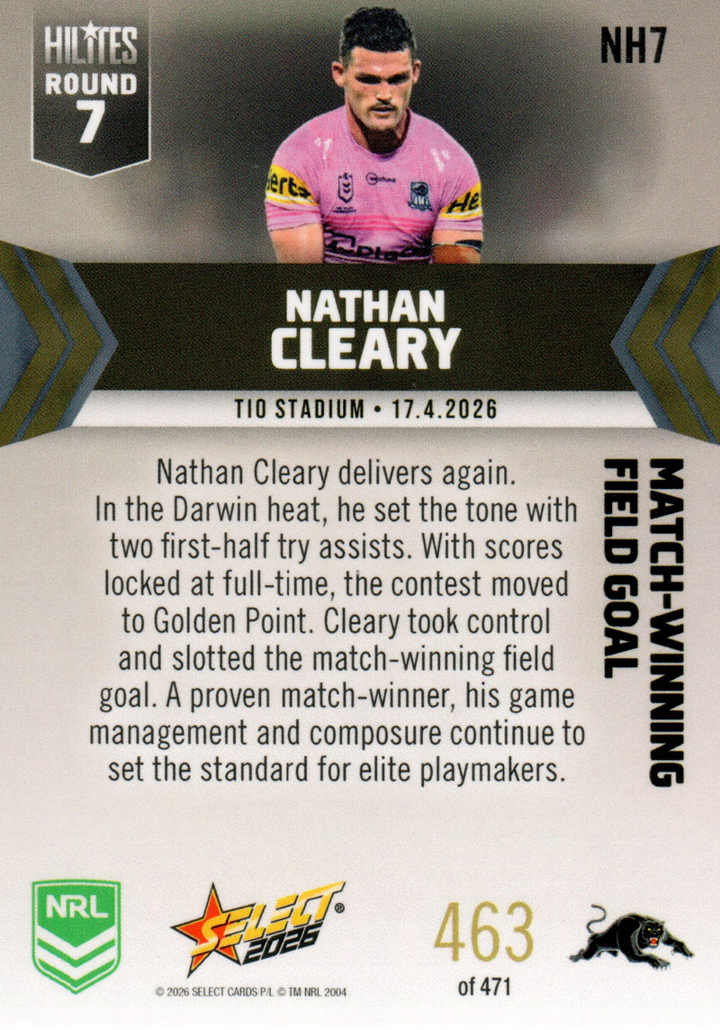 Nathan Cleary back