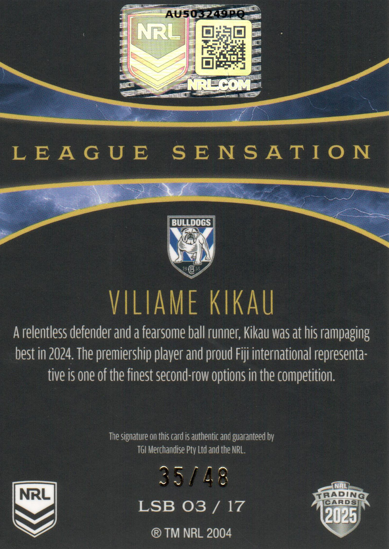 Viliame Kikau back