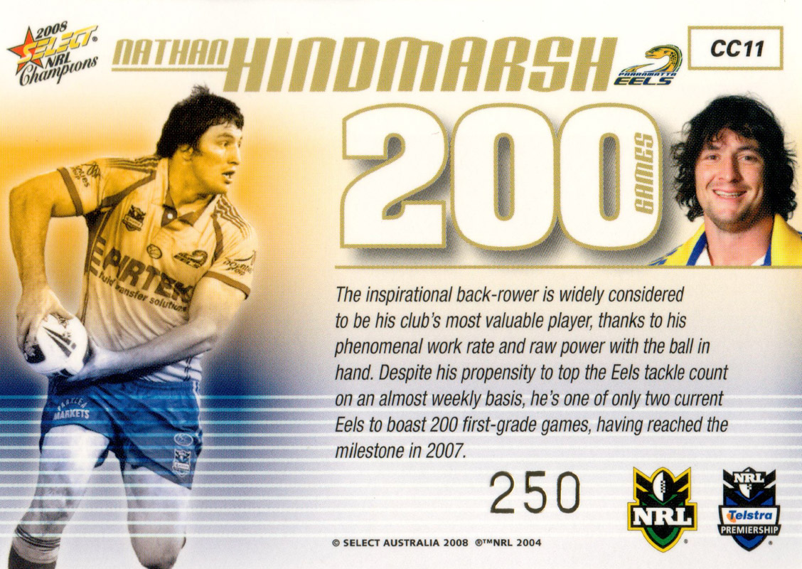 Nathan Hindmarsh back