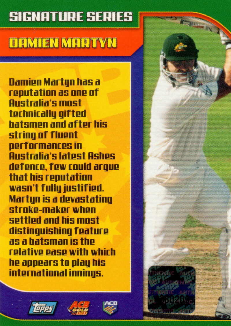 Damien Martyn back