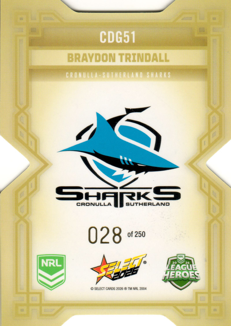 Braydon Trindall back
