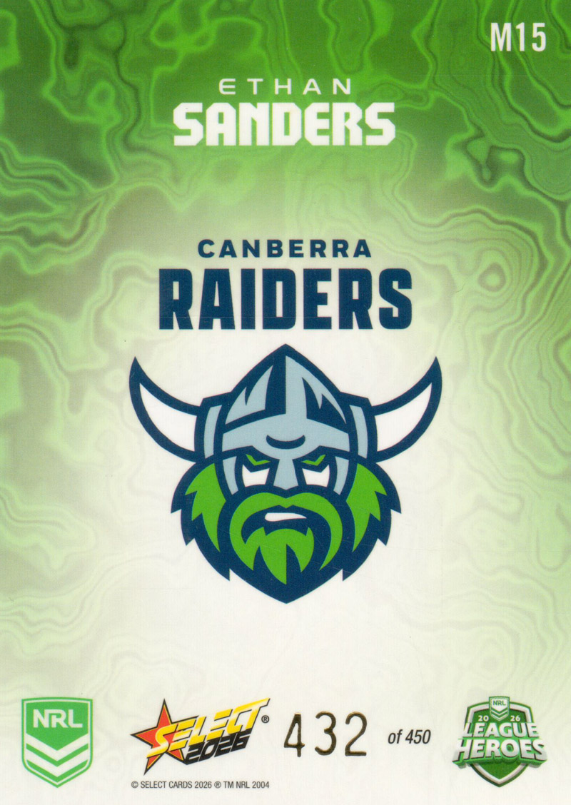 Ethan Sanders back