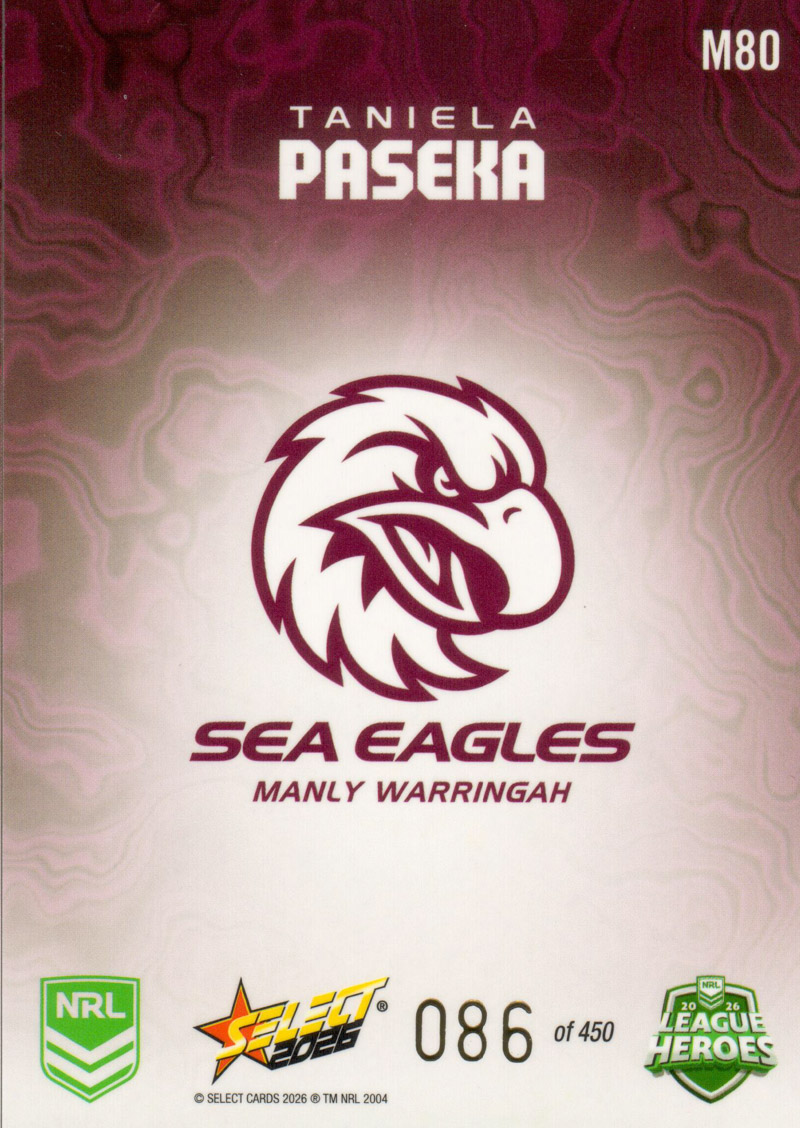 Taniela Paseka back