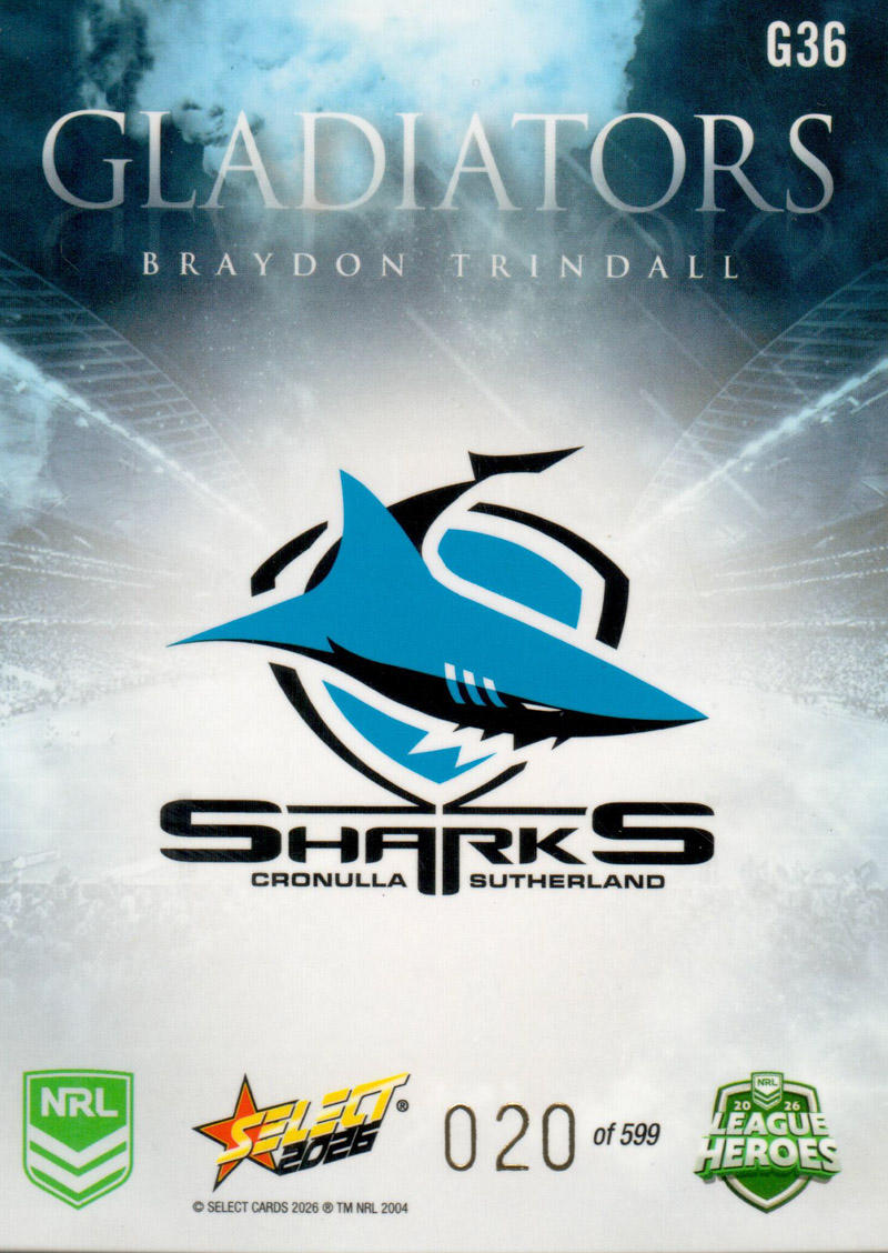 Braydon Trindall back