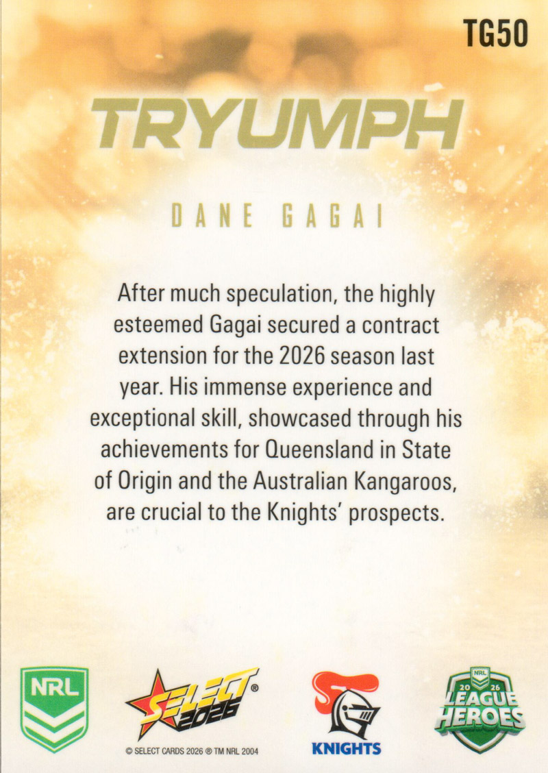 Dane Gagai back