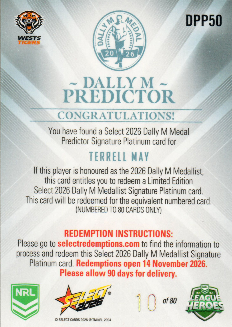 Terrell May back