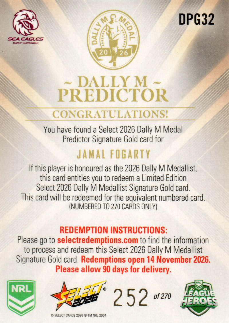 Jamal Fogarty back