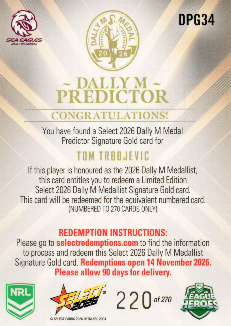Tom Trbojevic back