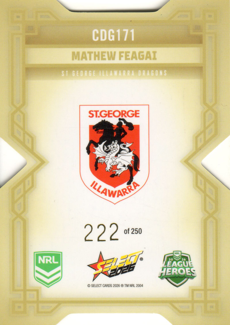 Mathew Feagai back