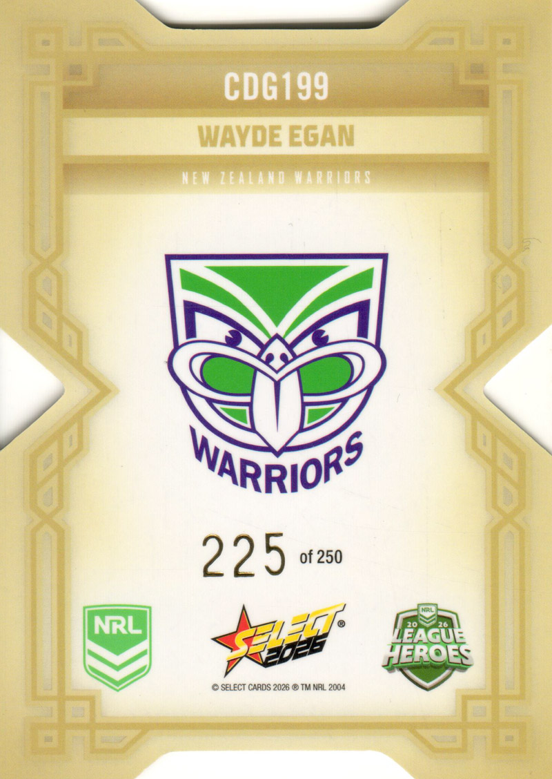 Wayde Egan back