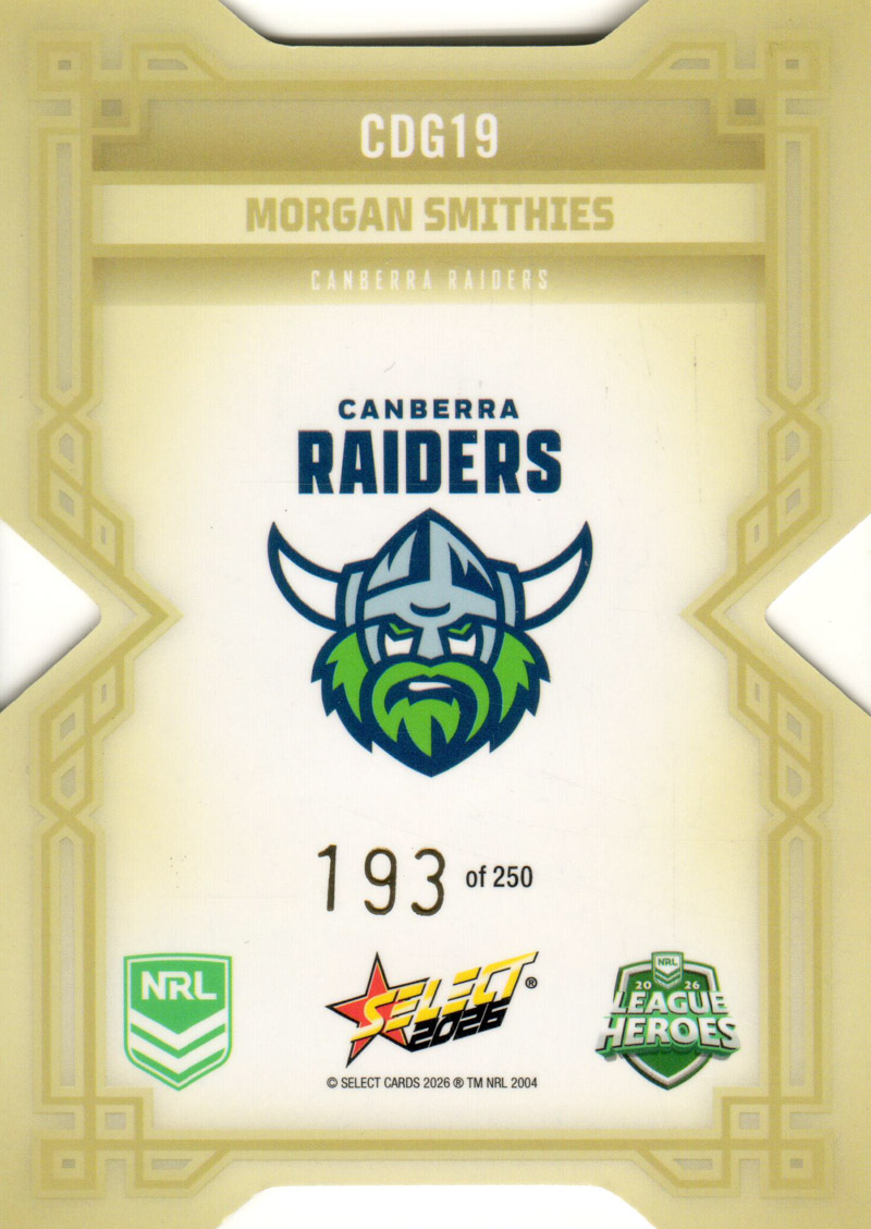 Morgan Smithies back