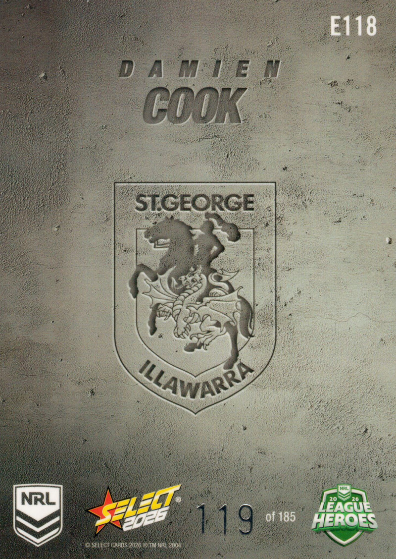 Damien Cook back