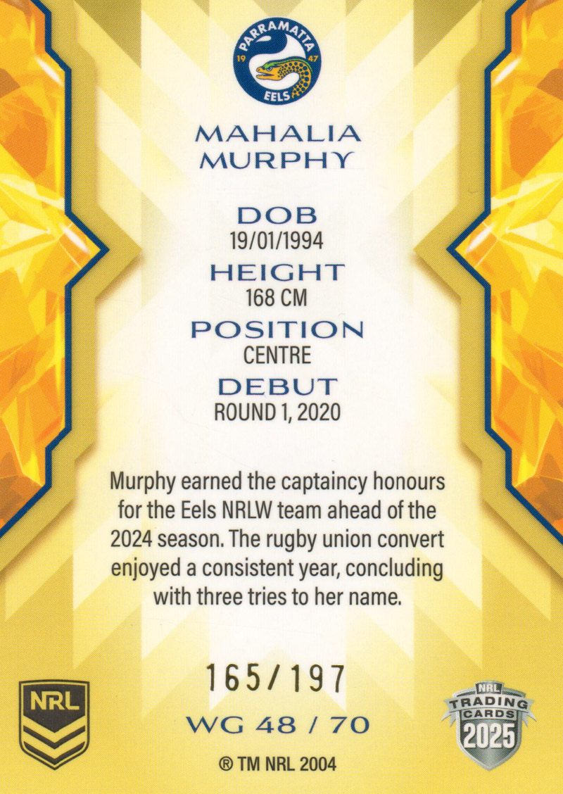 Mahalia Murphy back