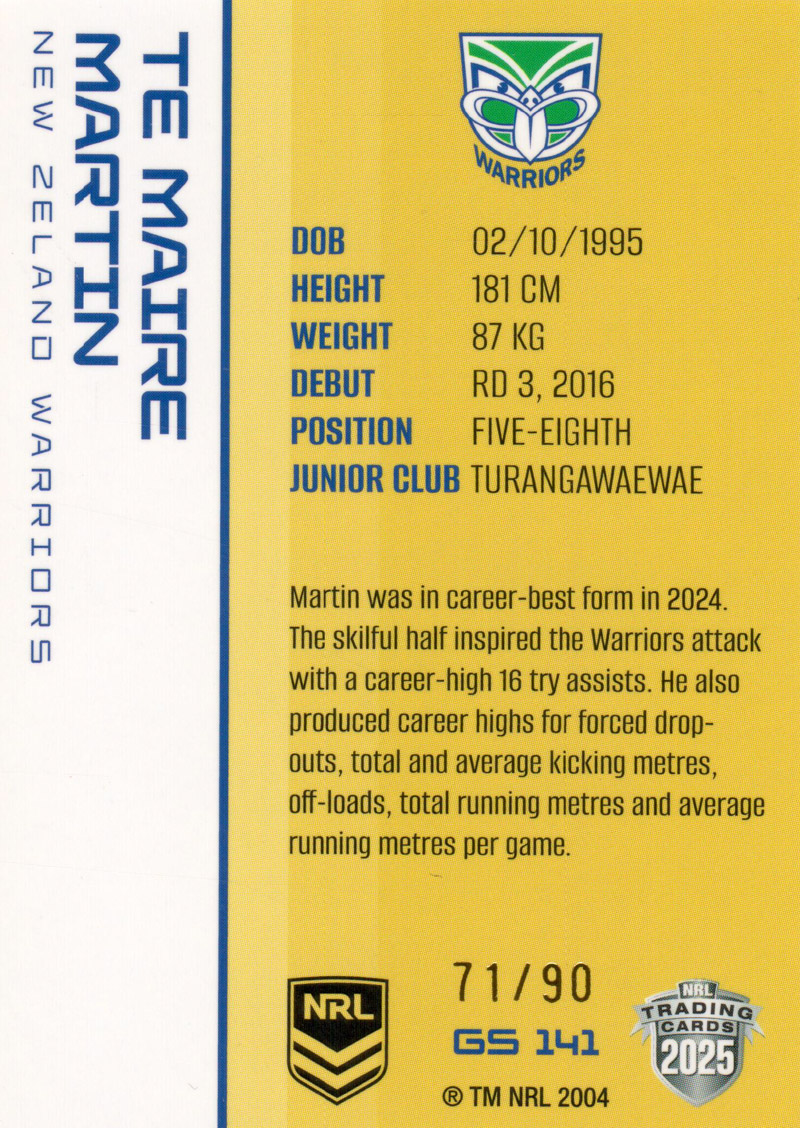 Te Maire Martin back
