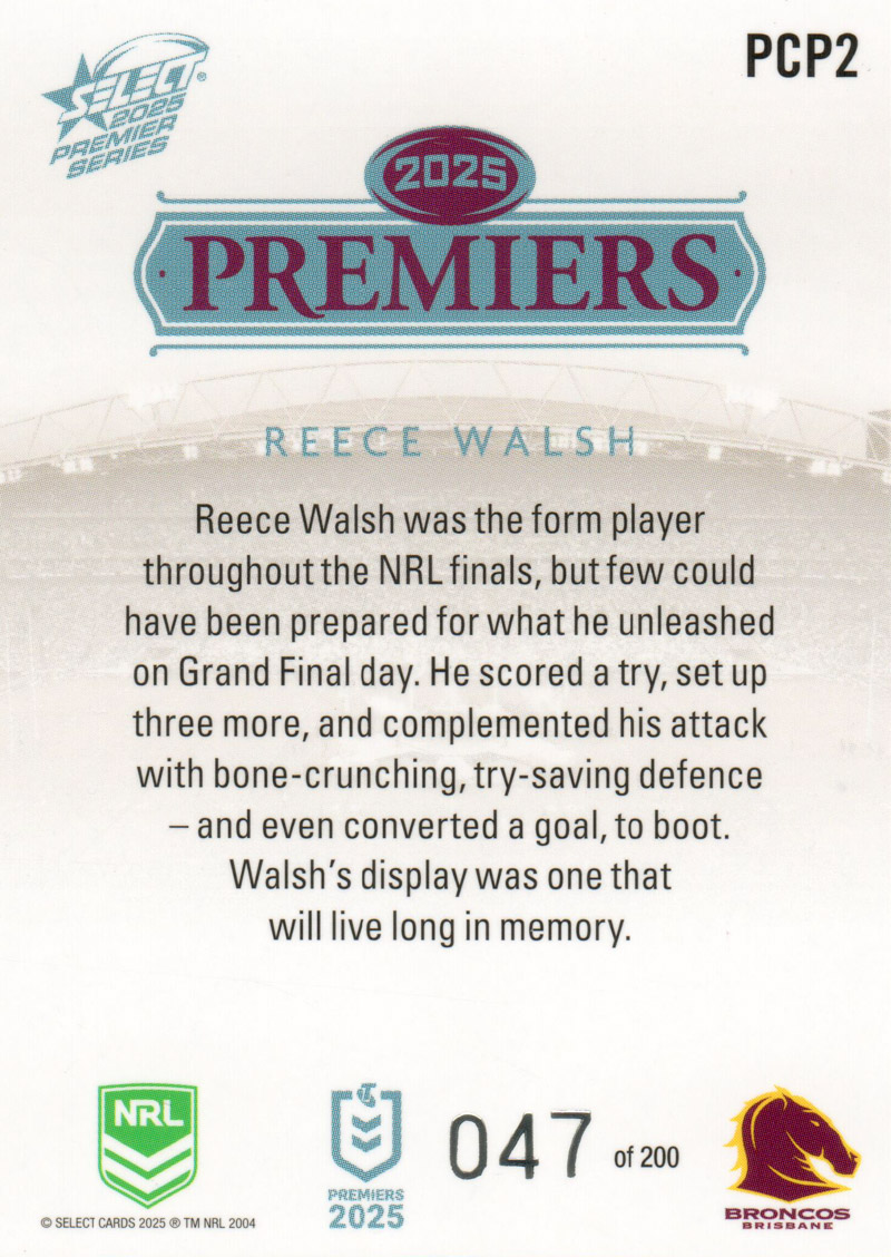 Reece Walsh back