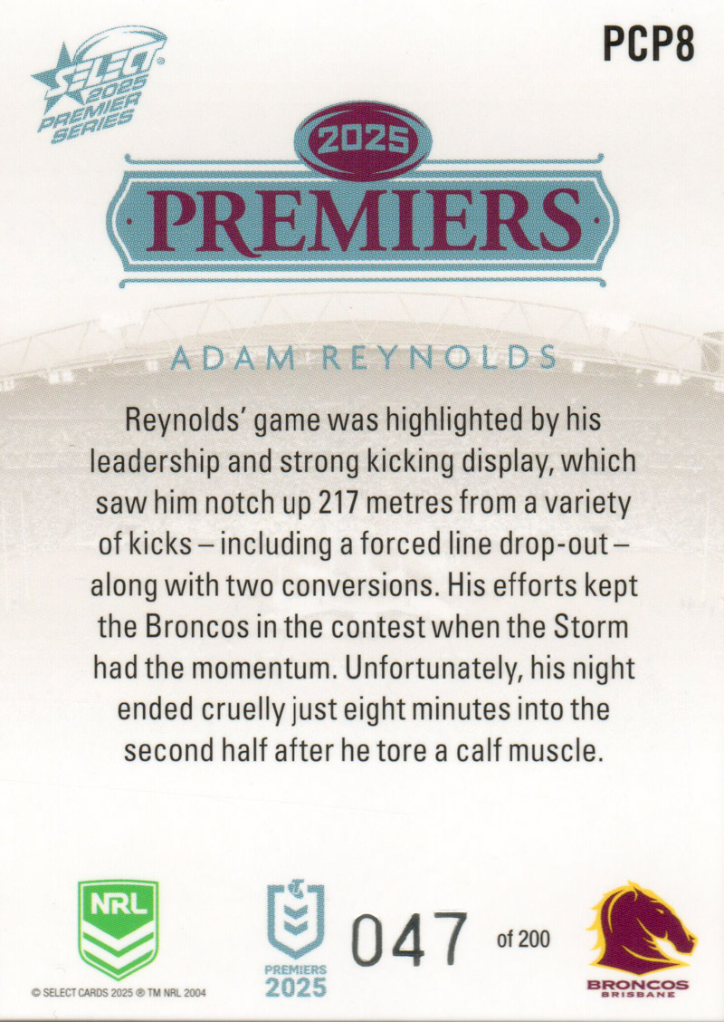 Adam Reynolds back