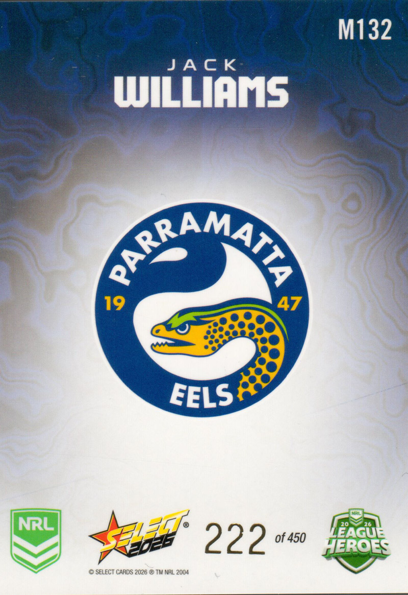 Jack Williams back