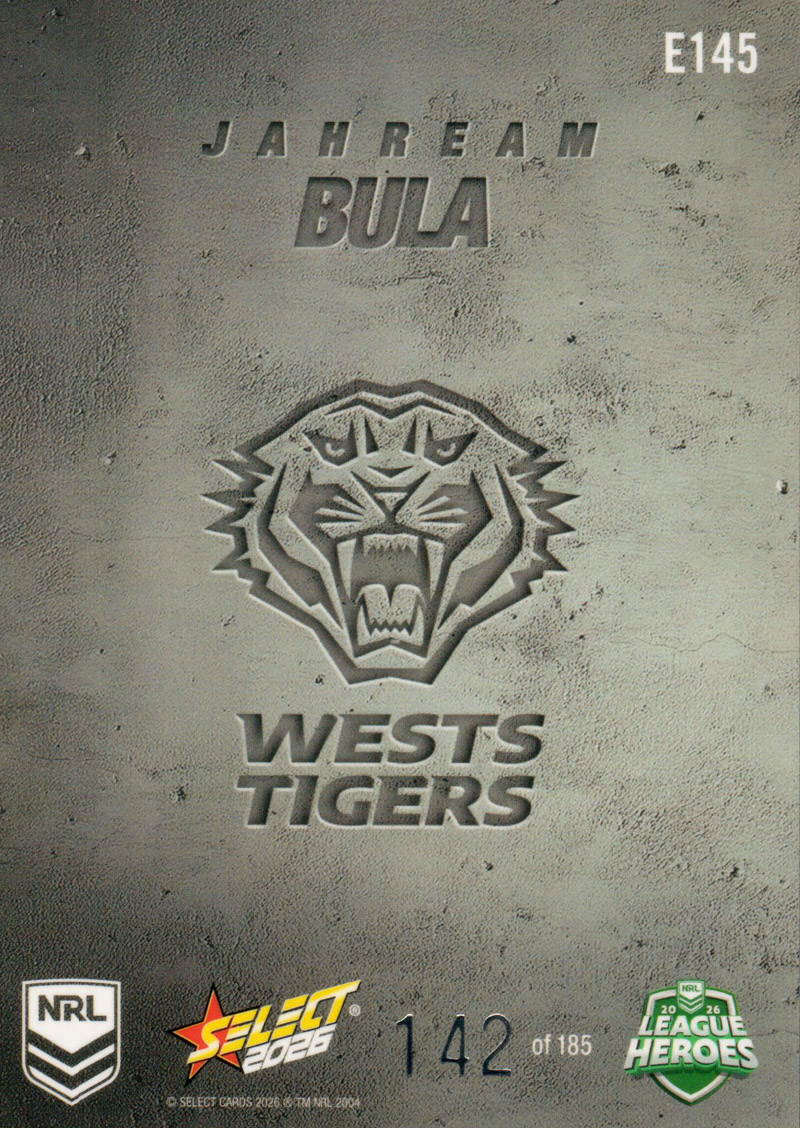 Jahream Bula back